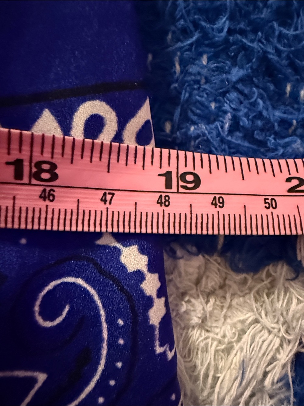 💙 BY June 22 Relaxed Bandana Print  Pants - Blue - Picture 6 of 7